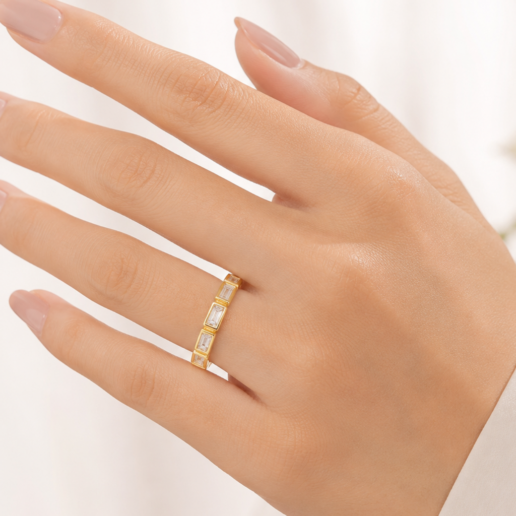 Gold Baguette Ring